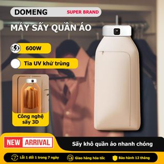 Máy Sấy Quần Áo Gấp Gọn DOMENG Công Suất 600W Công Nghệ Sấy 3D 2 Chế Độ Sấy Kèm Hẹn Giờ Thông Minh