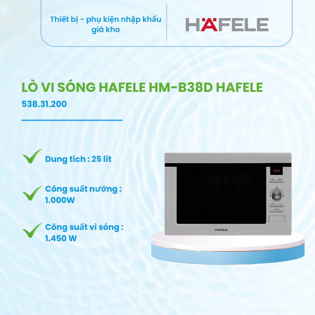Lò Vi Sóng Hafele HM-B38D Hafele 538.31.200