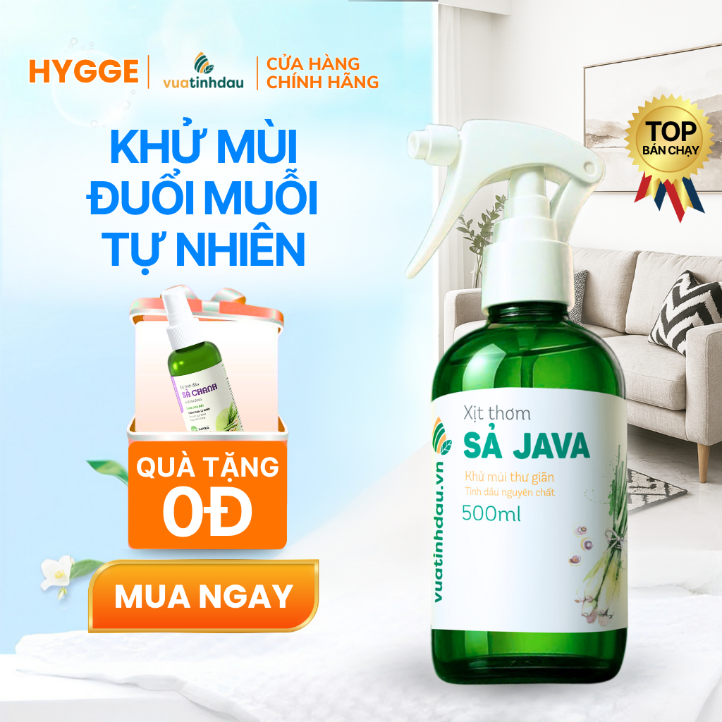 Bình Xịt Thơm Phòng Tinh Dầu Thiên Nhiên VUATINHDAU