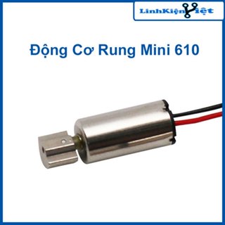 Động cơ rung mini 610 với bánh xe rung bằng thép vonfram DC2.4V 0.13A lực rung lớn