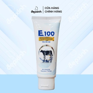  Sữa rửa mặt bò sữa dưỡng trắng da E100 