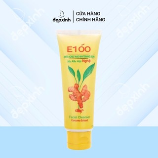  Sữa rửa mặt nghệ ngăn ngừa mụn dưỡng sáng da E100 