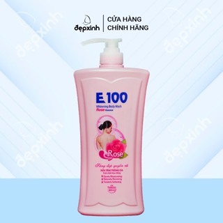 Sữa tắm sáng da tinh chất hoa hồng E100 Rose Essence 1200ml