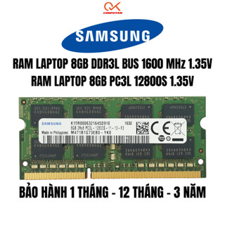  Ram Laptop Samsung 8GB DDR3 DDR3L 1600MHz Memory Ram 8GB PC3 PC3L 12800 SODIMM - Bảo hành 1 12 tháng 