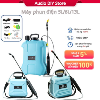 Bình phun thuốc Bình Xịt Nước Tưới Cây Chạy Điện 5/8/13Lsúng phun nước tưới cây tự động vòi tưới phân,3 đầu phun đa năng