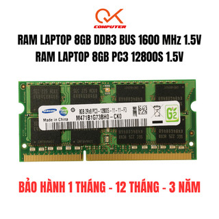 Ram Laptop 8GB DDR3 DDR3L bus 1600 MHz PC3 PC3L 12800S RAM SO-DIMM - Bảo hành 12 tháng 