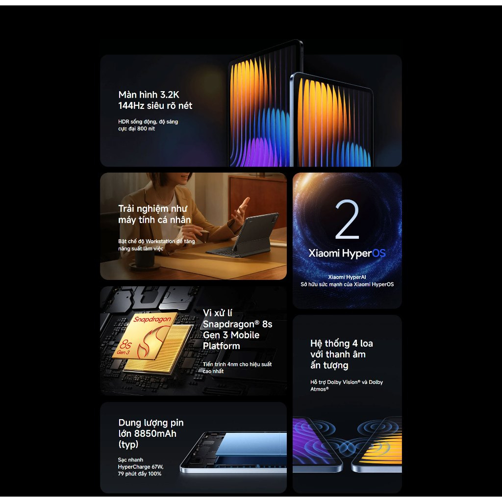 Máy Tính Bảng Xiaomi Pad 7 Pro 8GB 256GB Chính Hãng | BigBuy360 - bigbuy360.vn