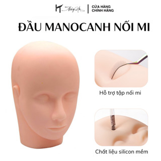 Đầu Manocanh Đầu Canh Giả Tập Nối Mi, Massage, Phun Xăm, Bấm Huyệt, Dụng Cụ Nối Mi Thúy Hà