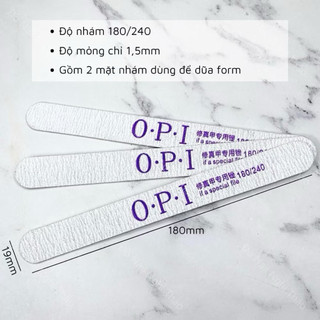 Dũa móng tay mỏng OPI làm nail (Combo 10 cái)