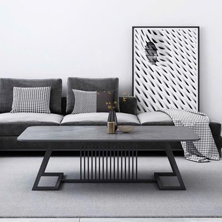 Bàn Sofa mặt đá Ceramic chống xước chống ố, màu vân đá sang trọng - BSF13