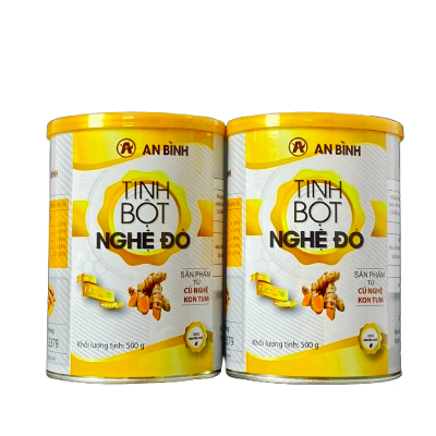 [Combo 2 lon- 1KG]- CHÍNH HÃNG- Tinh Bột Nghệ Đỏ An Bình + Tặng 1 chai mật ong 100ml