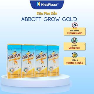 Sữa nước Abbott Grow Gold hương vani cho bé từ 1 tuổi trở lên  110ml 180ml  - Kids Plaza 