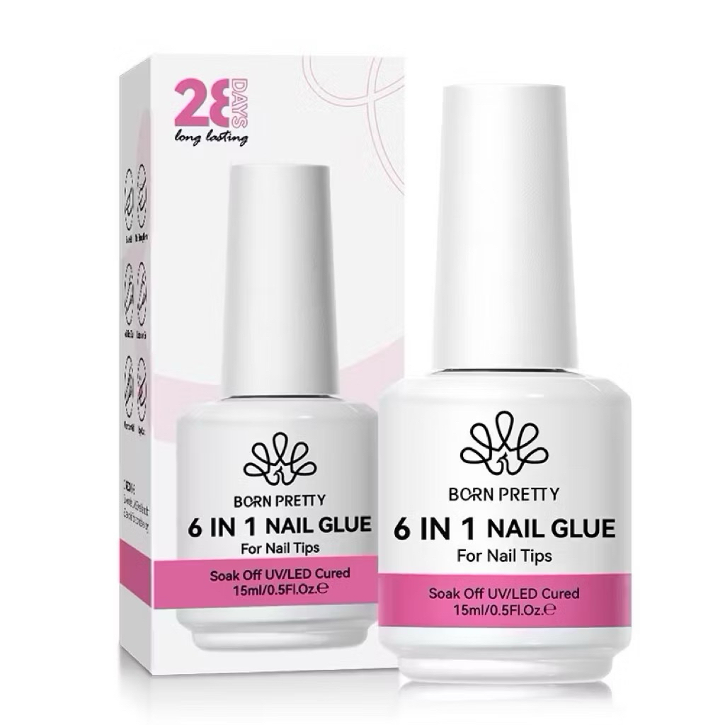 Gel 6in1 Born Pretty ,glue gel làm móng chính hãng