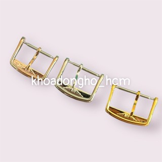 [ FREE SHIP ] Khoá khóa đồng hồ Longines logo nổi thép không gỉ size 16 18mm