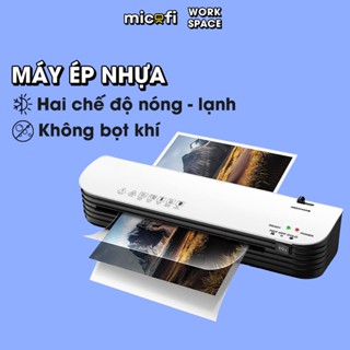 Máy Ép Plastic Khổ A4 Giấy Ép Nhiệt Nhựa Màng Lastic Mini Dẻo A5 Keo Nhiệt Phẳng Hai Chế Độ Nóng Lạnh Chống Kẹt Màng