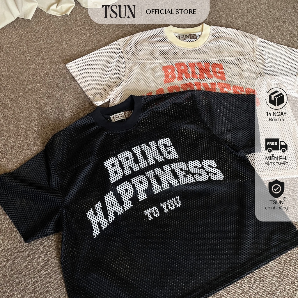 Áo Thun Lưới Jersey Xuyên Thấu 2 Màu - Brand TSUN Chính Hãng - Big Mesh Jersey - Unisex | BigBuy360 - bigbuy360.vn