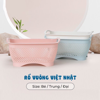 Rổ đan mây đựng đồ đa năng nhựa Việt Nhật, rổ đựng hoa quả , trái cây dụng cụ nhà bếp,…