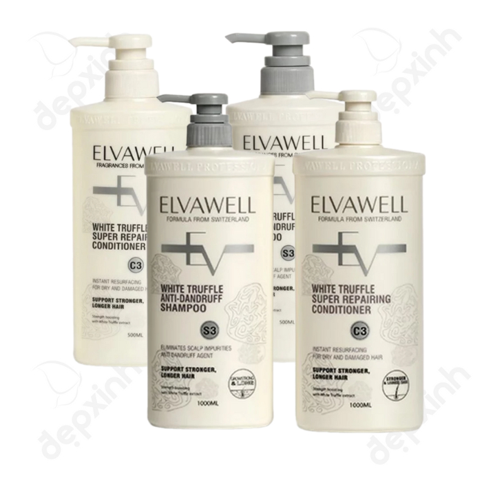 Dầu gội xả Elvawell Giảm Gàu Suôn Mượt