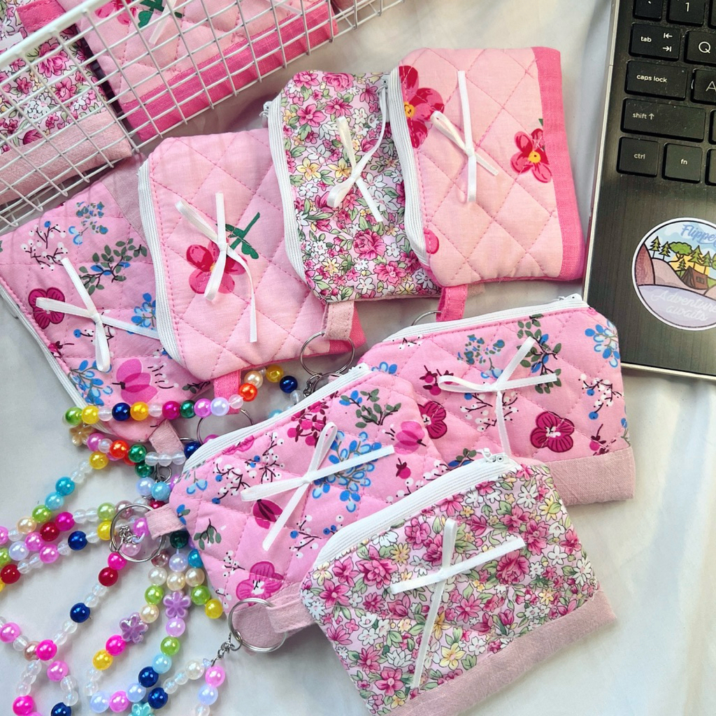 Ví vải nữ handmade, ví mini cầm tay, ví đựng tiền, thẻ, card, airpods