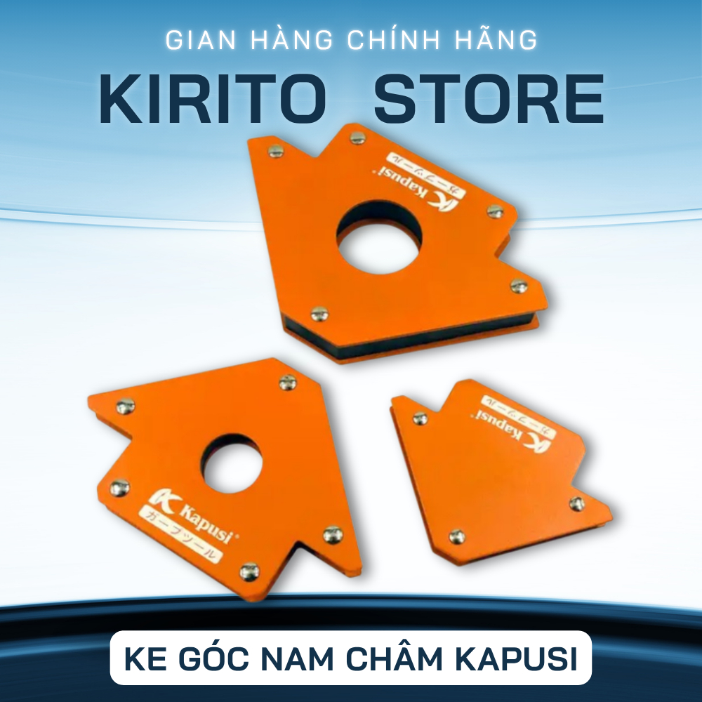 Ke góc nam châm Kapusi NHẬT ke góc vuông - 12kg 22kg 33kg - ê ke góc vuông