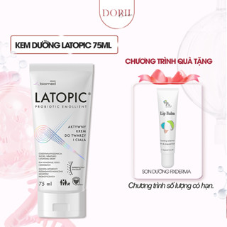 Latopic Kem dưỡng ẩm làm dịu cho da dị ứng, kích ứng Latopic Face And Body Cream 75ml tặng son