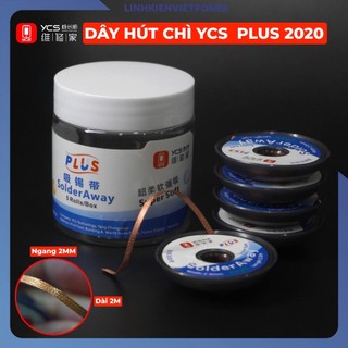 Dây Hút Chì YCS Plus 2020 hộp 5 cuộn (dây dài 2m, rộng 2mm)