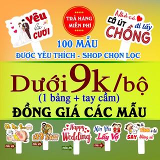 Hashtag Đám Cưới, bảng cầm tay đám cưới, tổng hợp 100 mẫu Hastag đám cưới được BÁN CHẠY