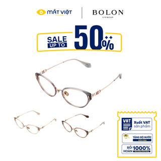  Gọng Kính Unisex BOLON BA6019 Gọng Kính Cận Gọng Kính Tròn Cao Cấp Mắt Kính Mắt Việt 