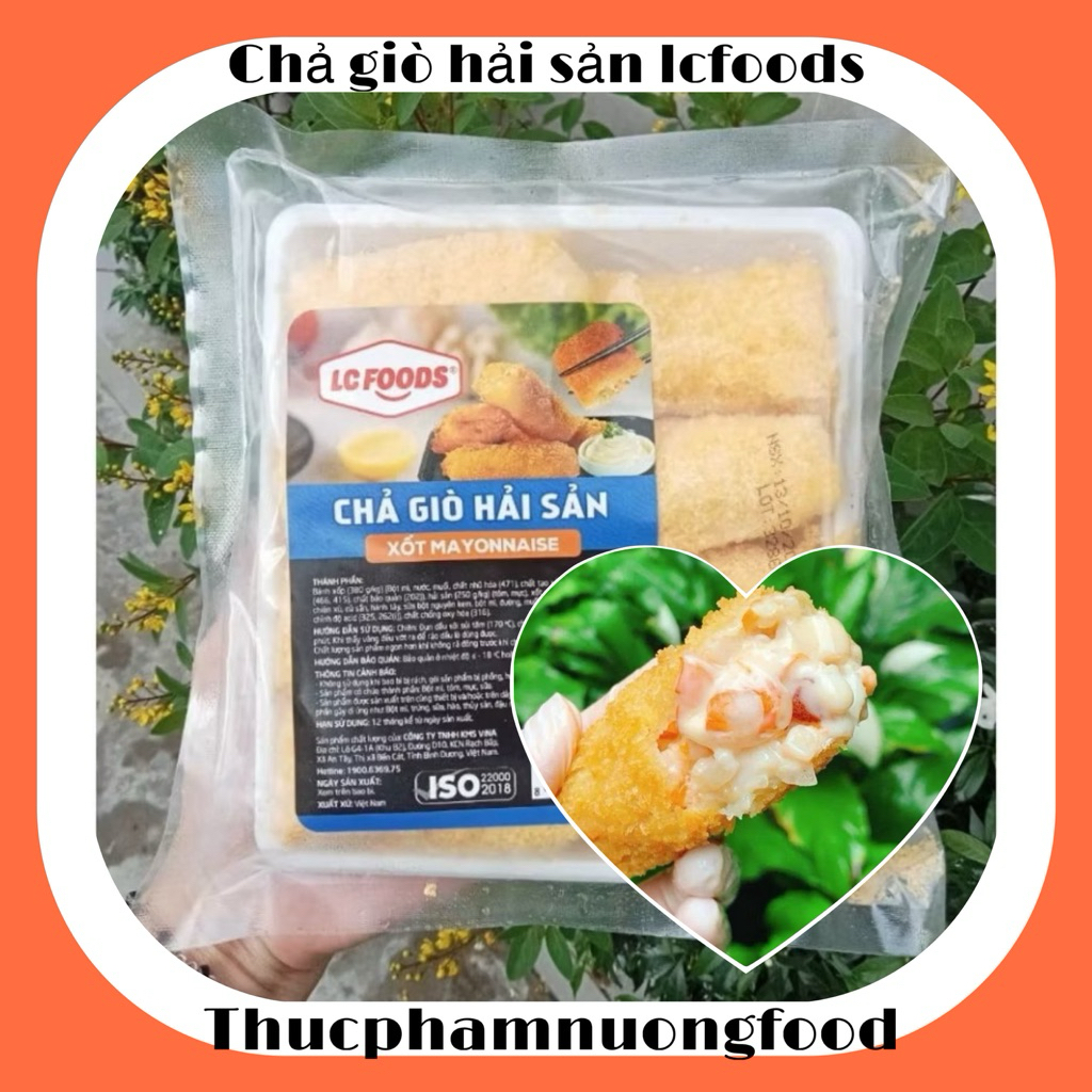 [hcm-giaongay]Gói 300gr Chả Giò Hải Sản Sốt Mayonnaise béo ngậy LC Foods - THUCPHAMNUONGFOOD