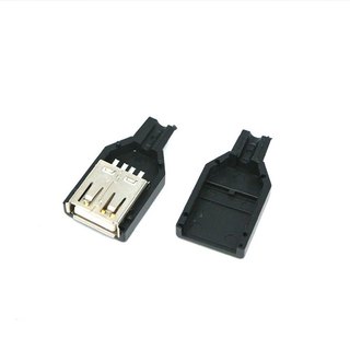Đầu Jack Cổng USB A Cái 4P + Vỏ
