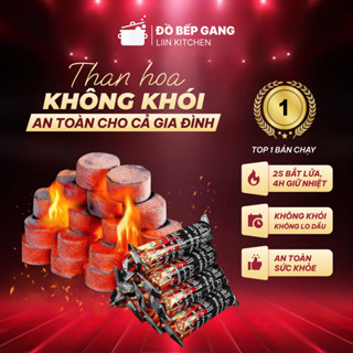  Than hoa không khói than hoa nướng thịt an toàn sức khỏe than không mùi dùng xông thảo mộc trầm hương Liin Kitchen 