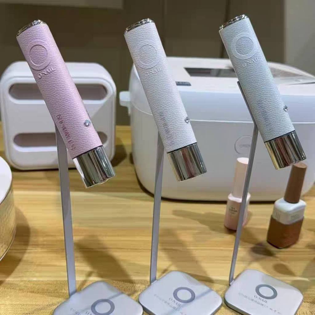 Đèn hơ mini ONAIL màu tím trắng ánh sáng vàng trắng bảo vệ mắt công nghệ AI cảm ứng kemnail63