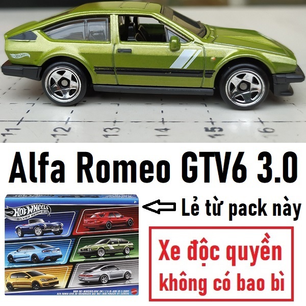 Xe mô hình Hot Wheels Alfa Romeo GTV6 3.0