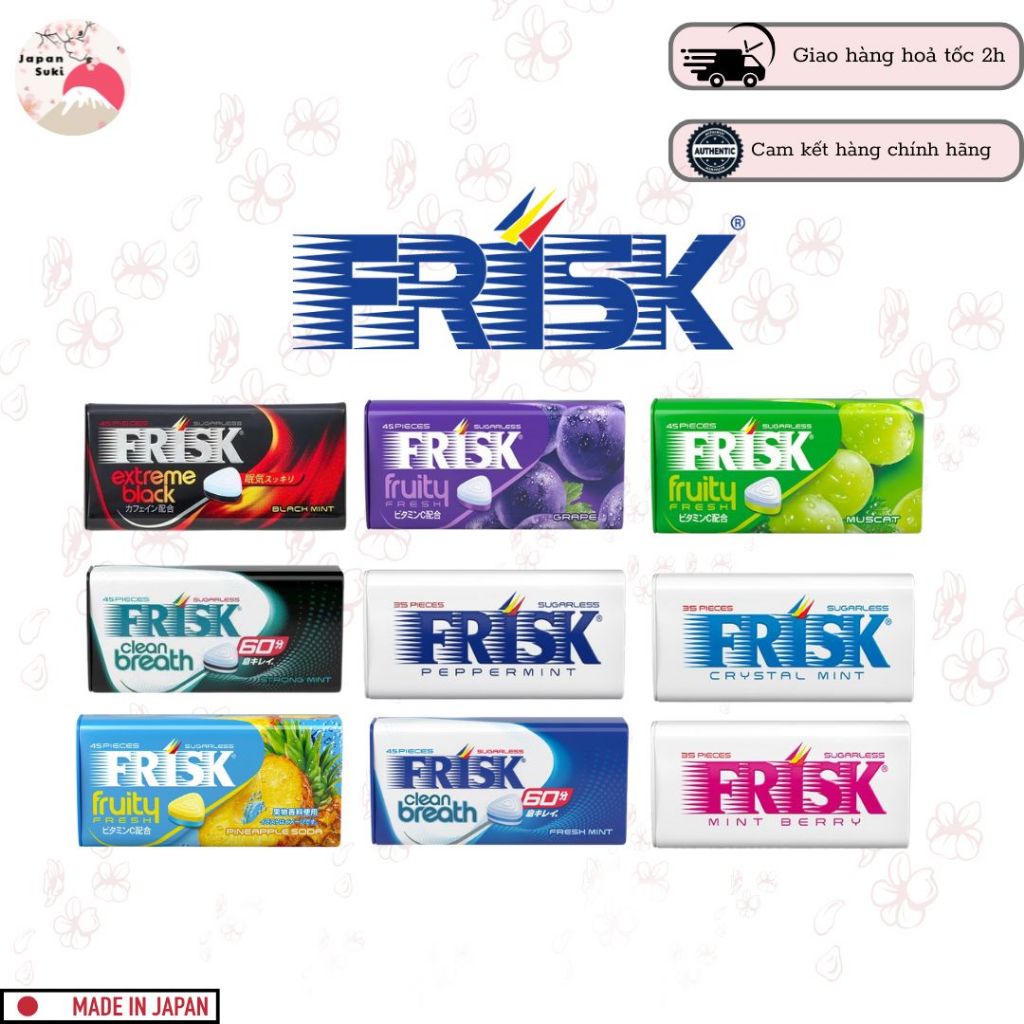 Kẹo ngậm bạc hà Neo Frisk the nhiều, mát lạnh