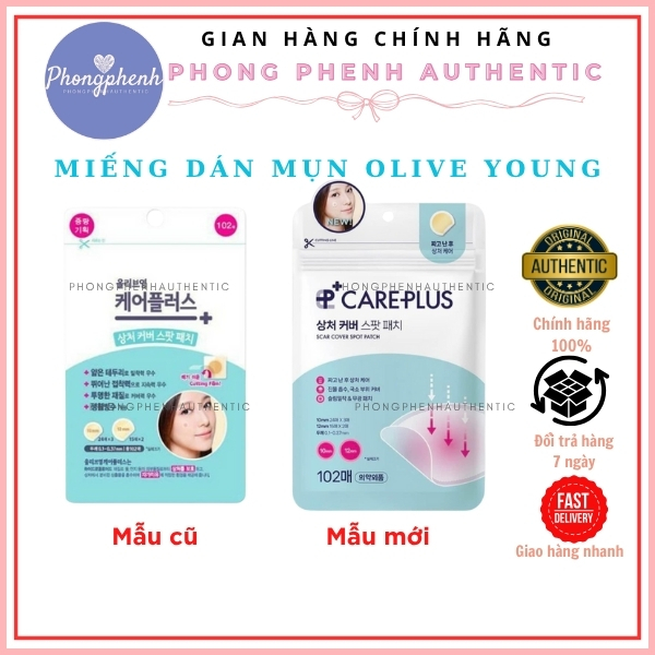 Miếng Dán Mụn Olive Young Care Plus Scar Cover Spot Patch