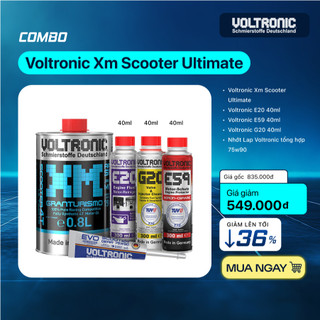  Combo nhớt dành riêng cho tay ga Voltronic Xm Scooter Ultimate gồm nhớt máy nhớt lap và phụ gia nhớt 