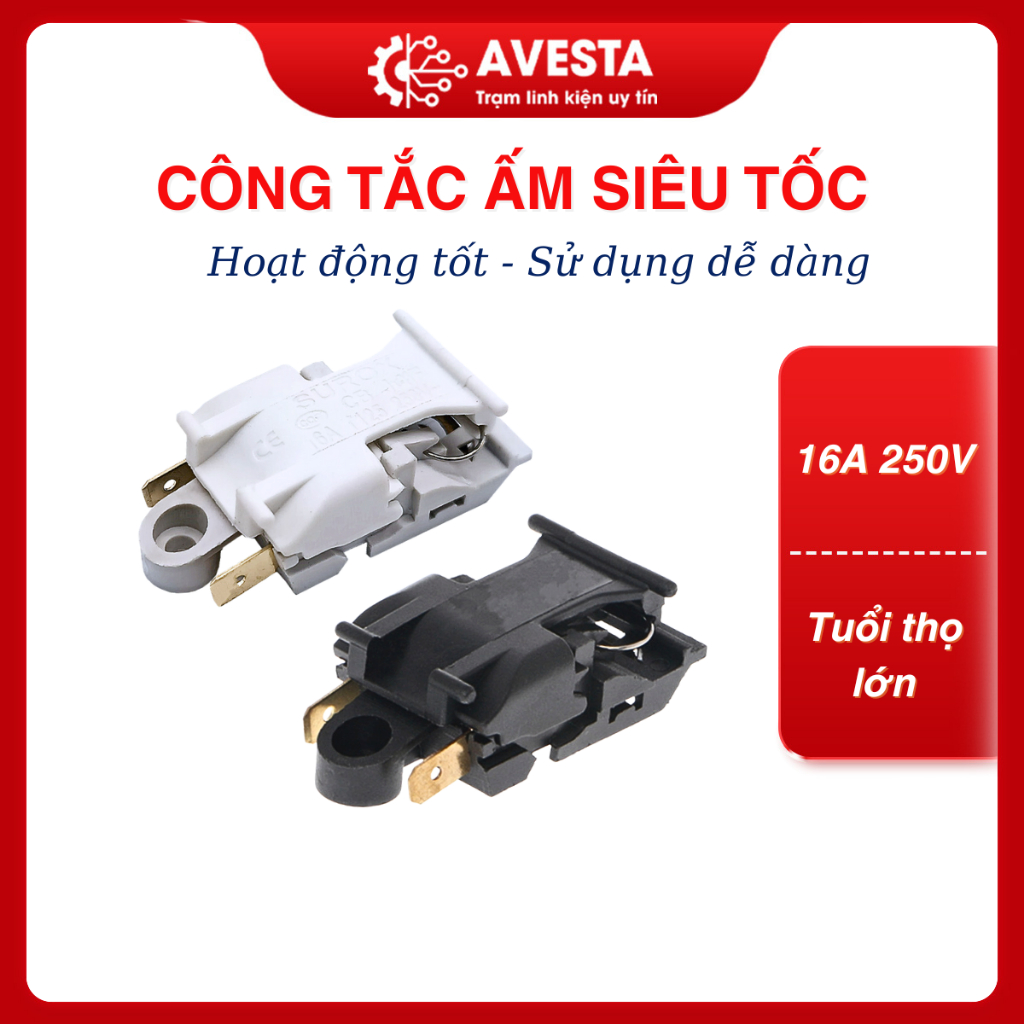 Công tắc 13A 16A 250V công tắc ấm siêu tốc,ấm đun nước chất lượng cao avesta