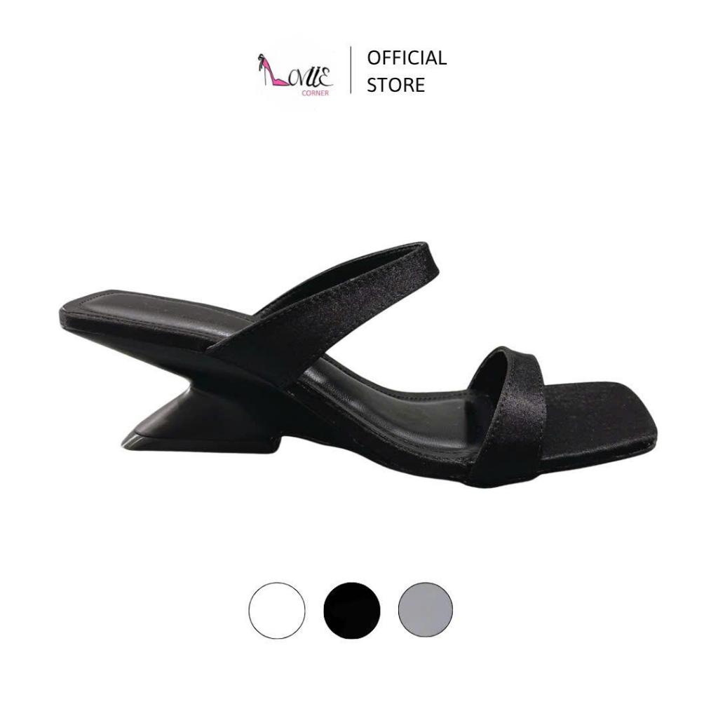 LOVIIECORNER - DÉP CAO GÓT THỜI TRANG MŨI VUÔNG SANG CHẢNH - GUỐC NỮ THỜI TRANG GÓT KHOÉT CAO 5CM - 