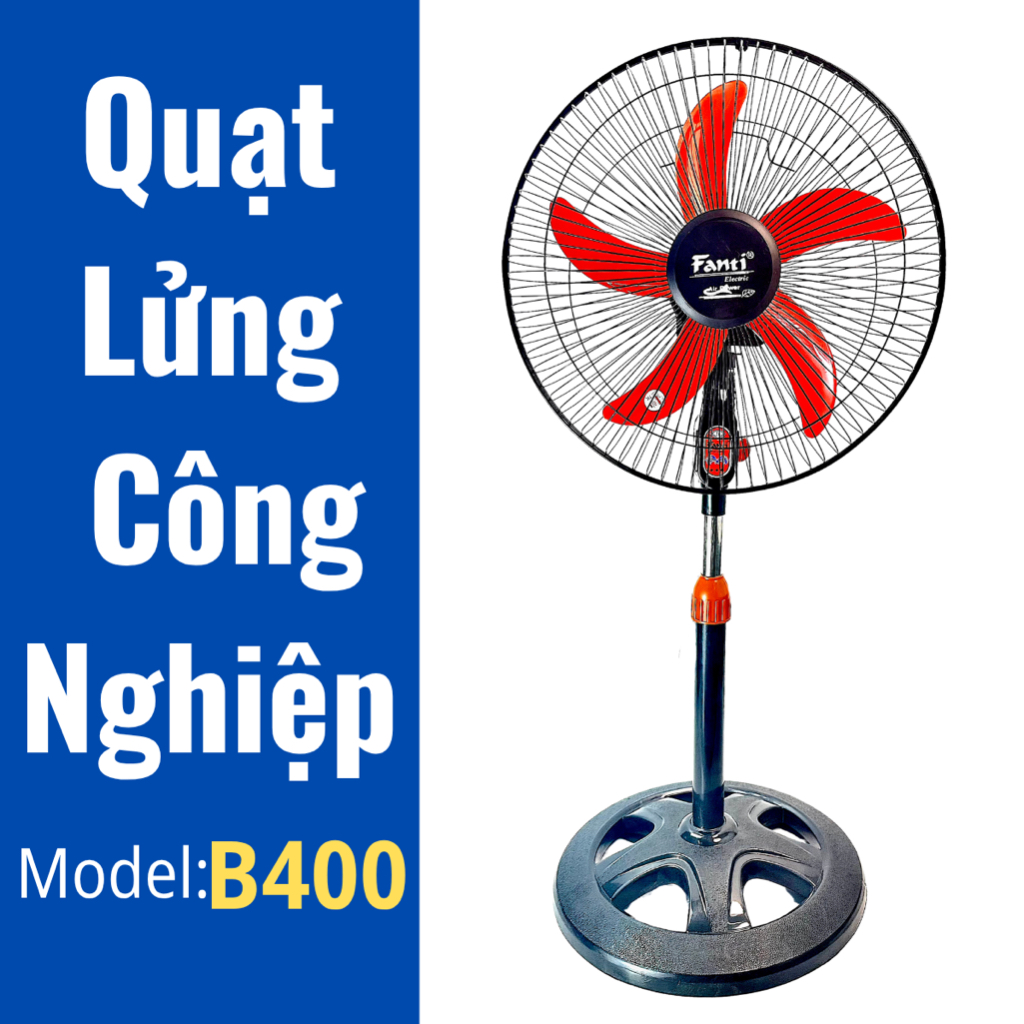 (HỎA TỐC) Quạt Lửng Công Nghiệp LCN400 Fanti - Cao 1M - Công Suất 43W - Cánh 40CM.