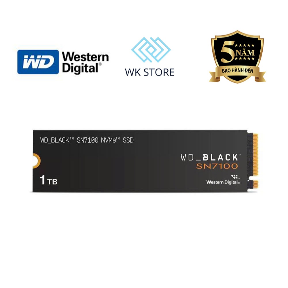 Ổ cứng SSD WD Black SN7100 NVME PCIe Gen4 x4 M.2 1TB / 2TB Mới BH 60T