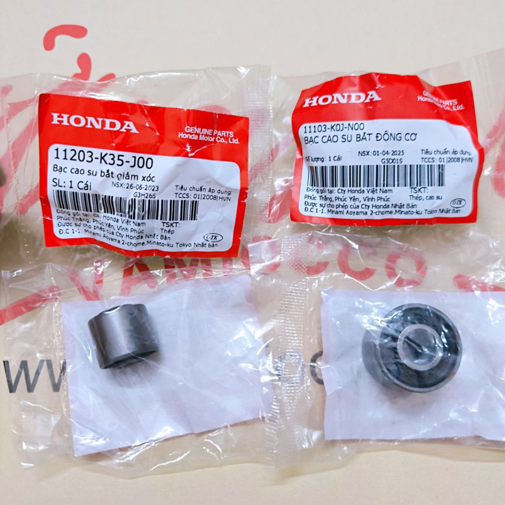 Bạc cao su bắt động cơ, bạc cao su bắt giảm xóc xe HONDA 125