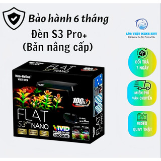  Đèn S3 Pro RGB Flat Nano + 3 in 1  Bản nâng cấp - Bóng LED TriR RGB,giúp cây thuỷ lên màu đẹp đánh đỏ cá không đỏ nước 