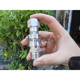  Khớp Nối Nhanh Tự Động 1 4 Inox Đầu Cái Ren Trong 22 Đầu Đực Ren Ngoài 22 Chống Xoắn Dây Cho Máy Máy Rửa Xe 