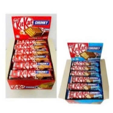 SOCOLA KITKAT CHUKY 38GAM,SOCOLA KITKAT MILO CHUNKY 38GAM,CHUNKY BÁNH QUI KEM 38GAM(HỘP 24THANH)