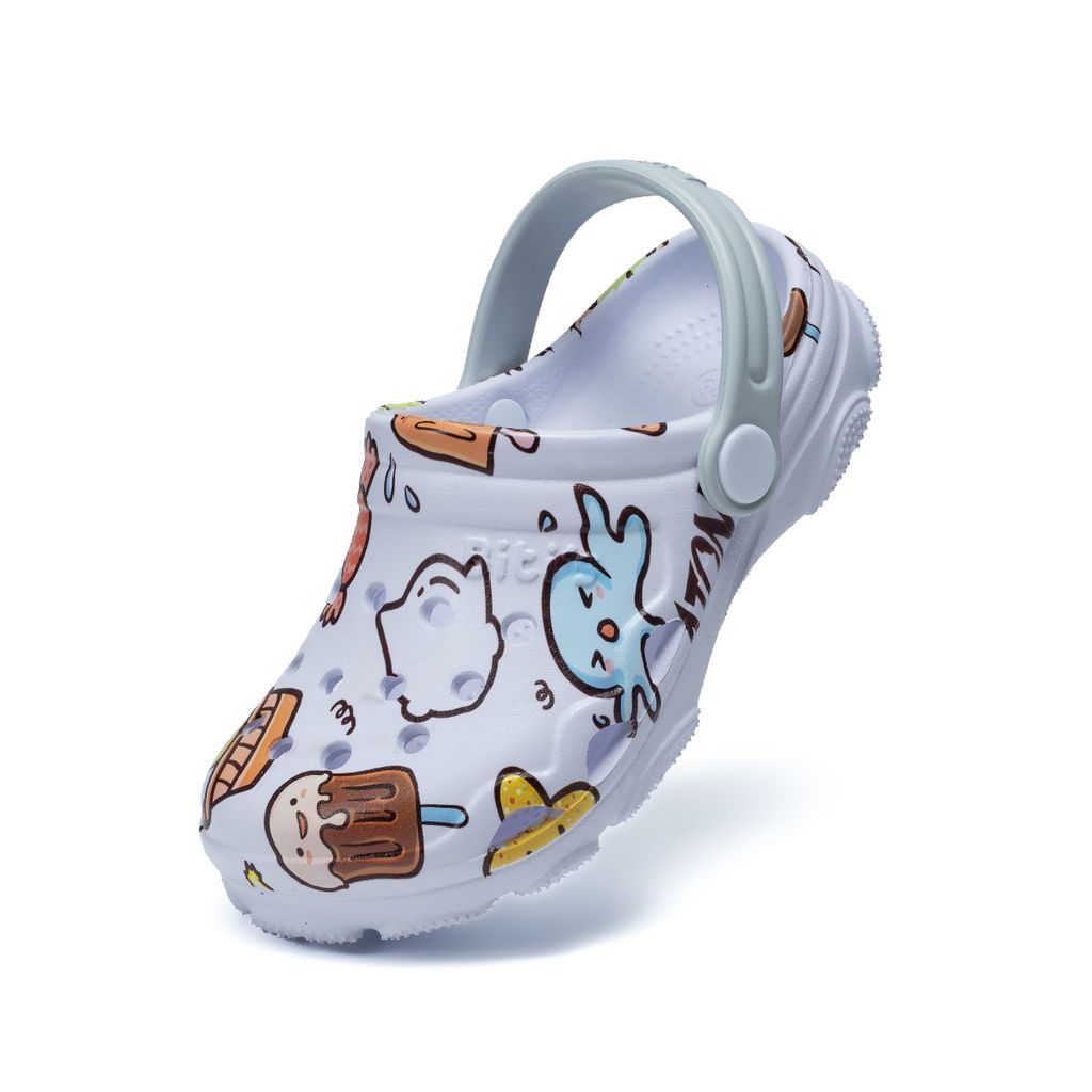 Dép Lê Cross Bé Trai BEB005500 Eva Phun Siêu Nhẹ Chống Trơn Trượt Chính Hãng Bitis - Trắng