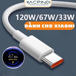 (Dây) Cáp Sạc Nhanh Dành Cho Xiaomi 33W/67W/120W Cáp 6A - Hỗ Trợ Miturbo Hiển Thị Số Thập Phân...