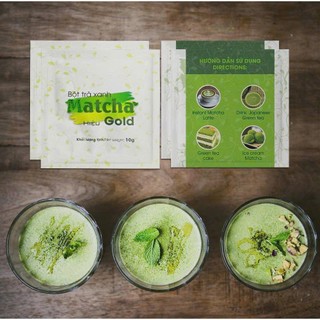 Hộp trà xanh matcha gold nhật bản