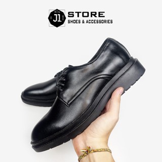 Giày Chunky Derby Signature Da Bò Nappa J1, Giày Derby Nam Đế Tăng Chiều Cao 4cm