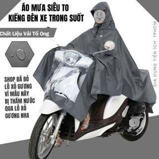 Áo Mưa Cánh Dơi Size Đại Vải Dù Tổ Ong Bền Nhẹ Chống Thấm Có Kiếng Đèn Xe  An Toàn Chạy Ban Đêm