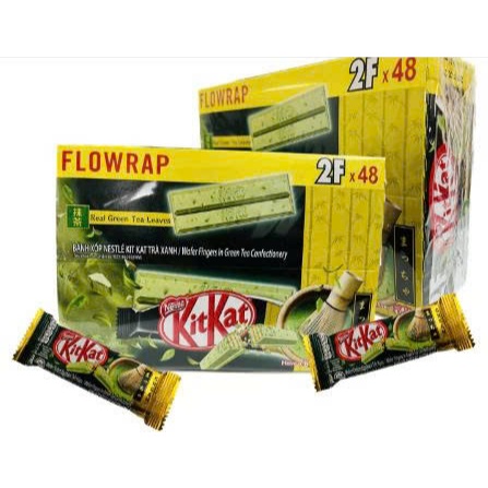 SOCOLA KITKAT 2F TRÀ XANH 17GR(HÔP 48),4F TRÀ XANH 35GR HỘP 24THANH,KITKAT 4F VỊ DÂU 35GR(HỘP 24 THA